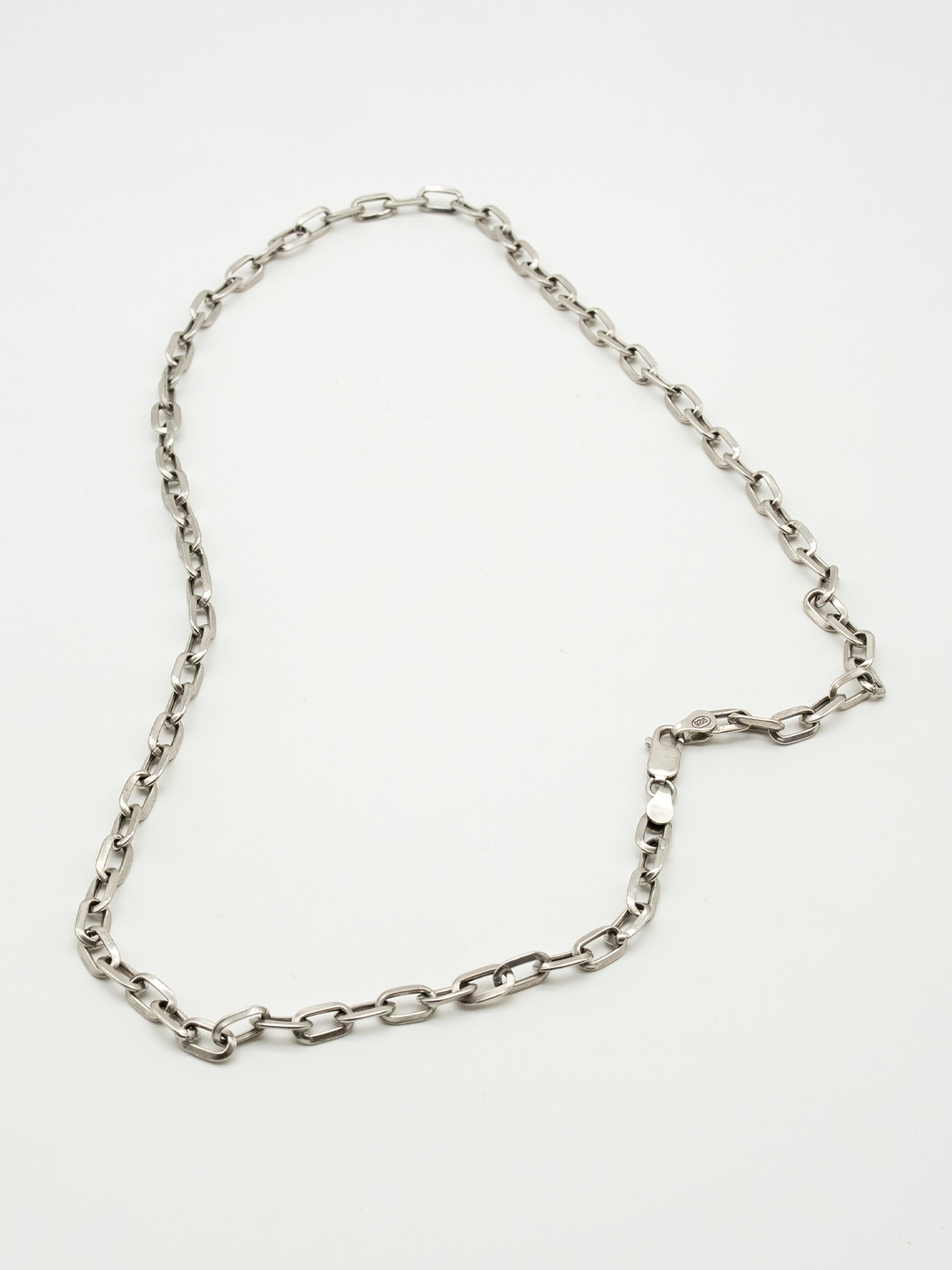 Gümüş Örgü Zincir Erkek Kolye | 925 Ayar Gümüş Maskülen Tasarım