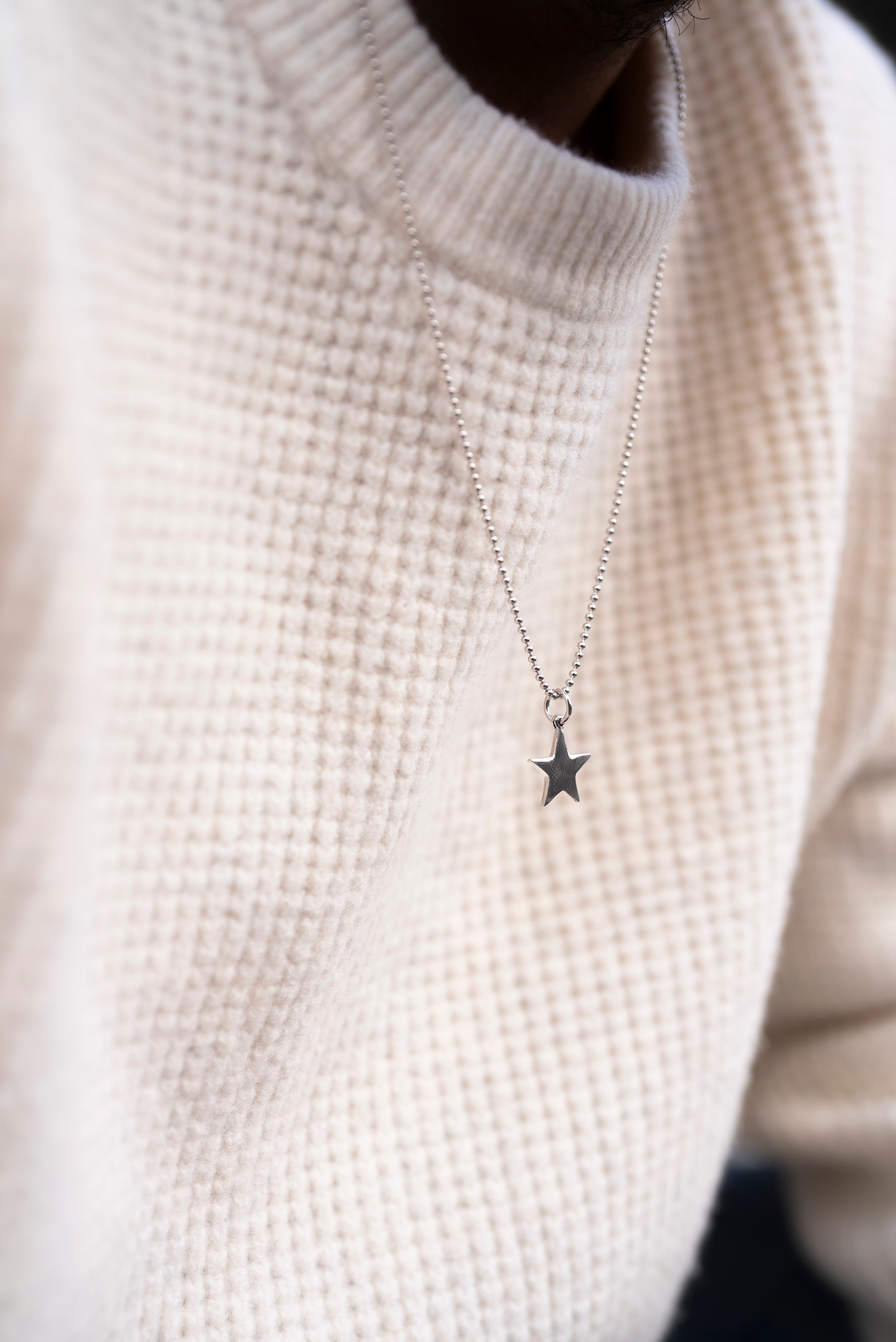 Yıldız Figürlü Erkek Kolye | 925 Ayar Gümüş Günlük Kullanım