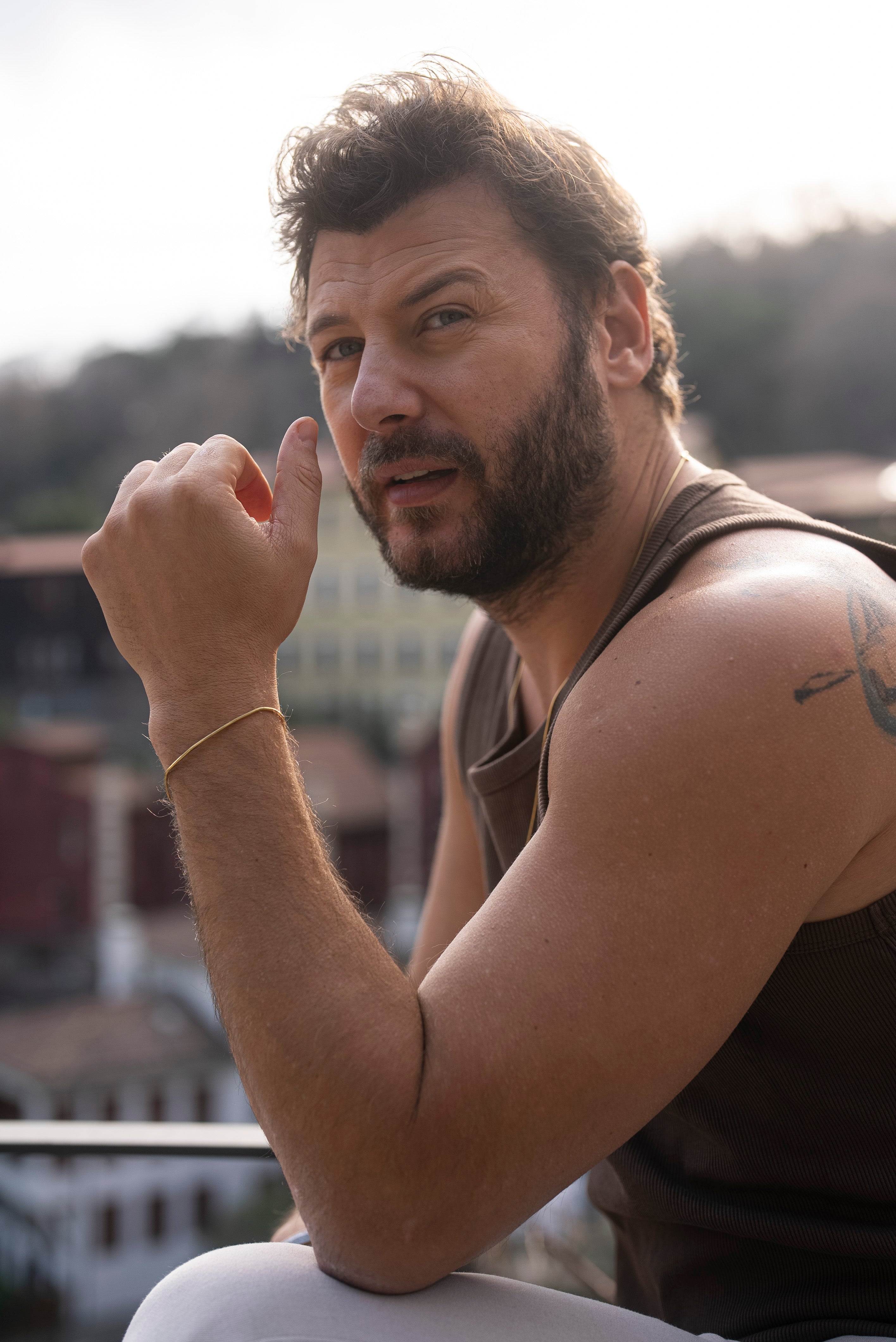 İtalyan Zincir Altın Kaplama Erkek Kolye | 925 Ayar Gümüş Şık Tasarım